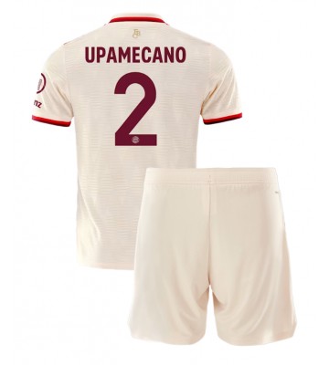 Bayern Munich Dayot Upamecano #2 Tercera Equipación Niños 2024-25 Manga Corta (+ Pantalones cortos)